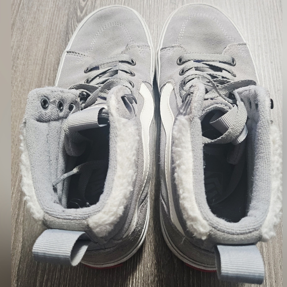 Womens Vans Filmore Vansguard hightop sneakers size 8 gray suede/white